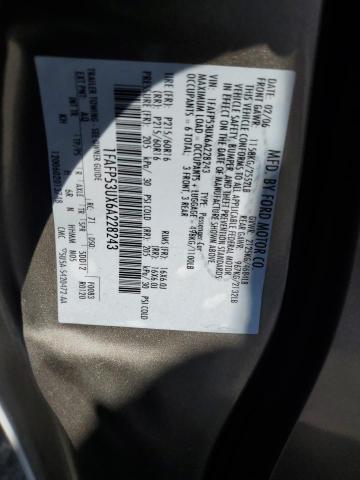 2006 Ford Taurus Se VIN: 1FAFP53UX6A228243 Lot: 61967044