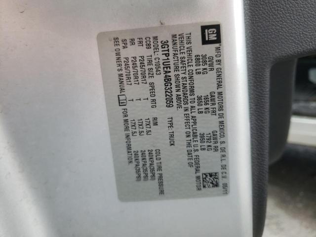 2011 GMC Sierra C1500 Sl VIN: 3GTP1UEA4BG322059 Lot: 58497604