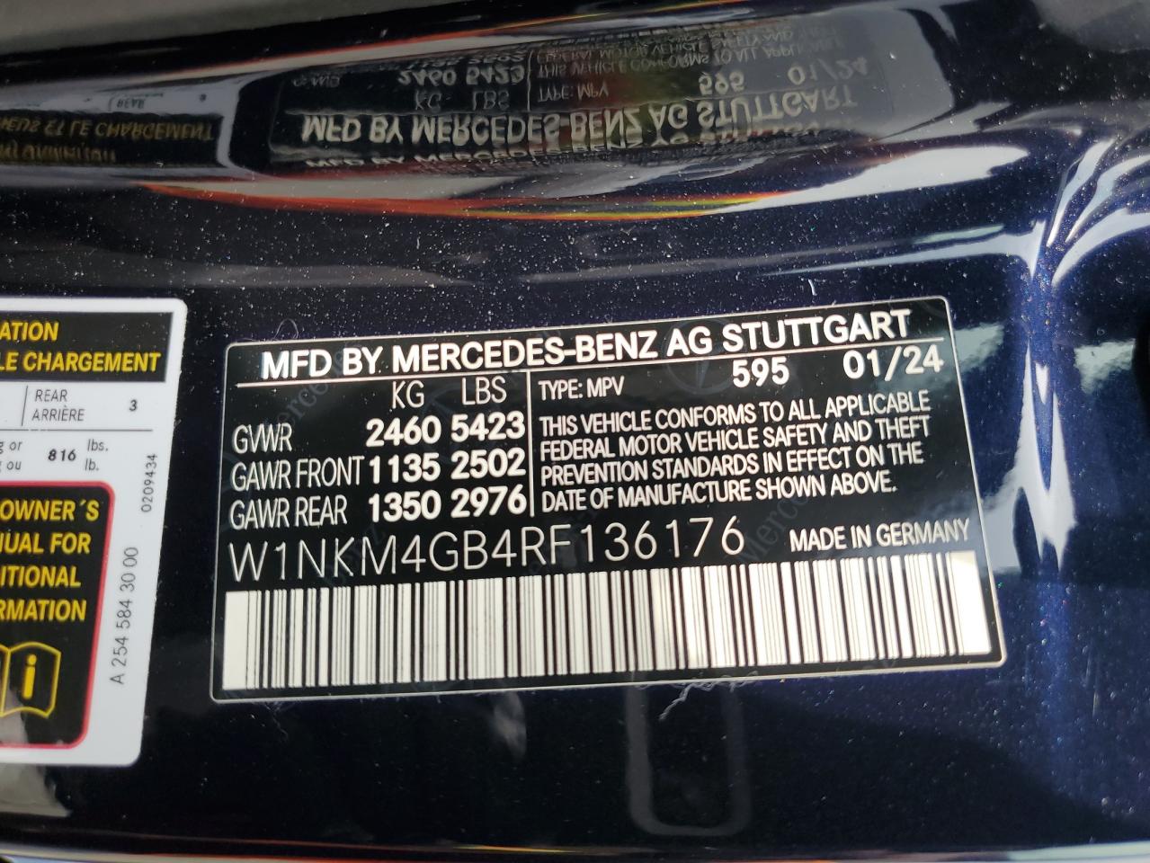 W1NKM4GB4RF136176 2024 Mercedes-Benz Glc 300