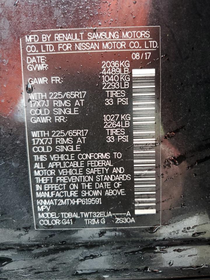KNMAT2MTXHP619591 NISSAN ROGUE 2017