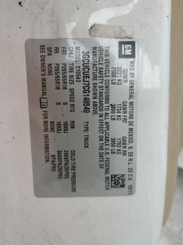 2012 Chevrolet Silverado C1500 Hybrid VIN: 3GCUCUEJ7CG148549 Lot: 62468334