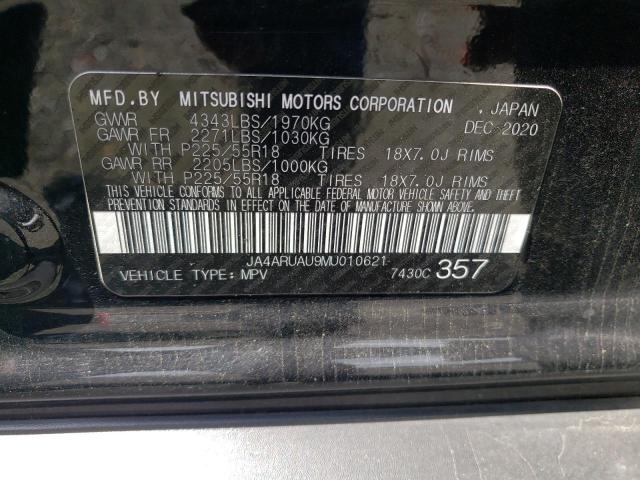 2021 MITSUBISHI OUTLANDER - JA4ARUAU9MU010621