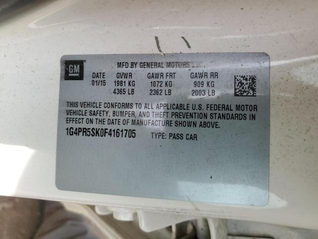 2015 BUICK VERANO CON 1G4PR5SK0F4161705