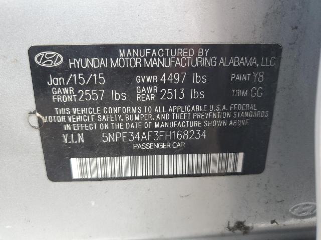2015 HYUNDAI SONATA SPO - 5NPE34AF3FH168234