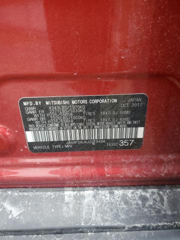2018 MITSUBISHI OUTLANDER - JA4AP3AU4JZ018494