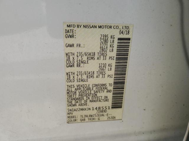 2018 NISSAN MURANO S - 5N1AZ2MHXJN148551
