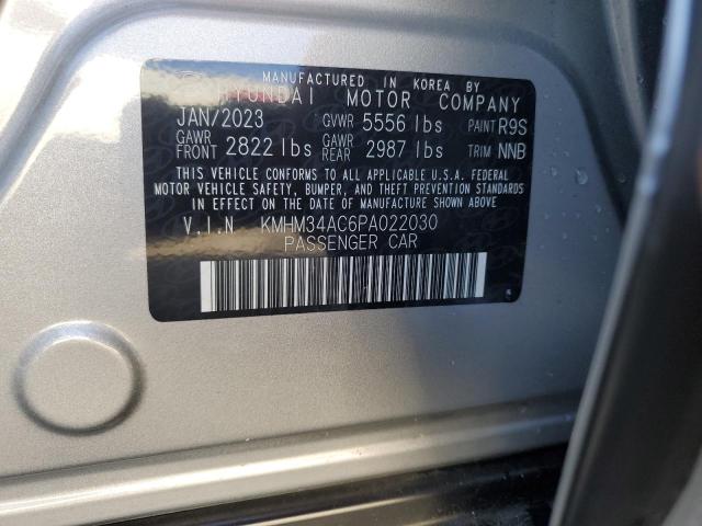 2023 Hyundai Ioniq 6 Sel VIN: KMHM34AC6PA022030 Lot: 61695834