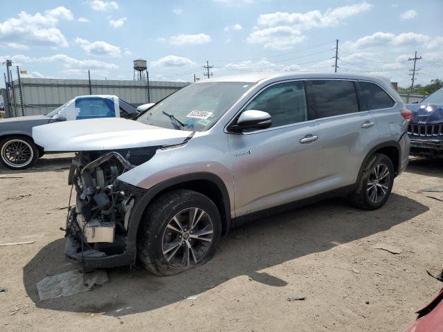 TOYOTA HIGHLANDER 2019 gray  hybrid engine 5TDBGRFH4KS078173 photo #1