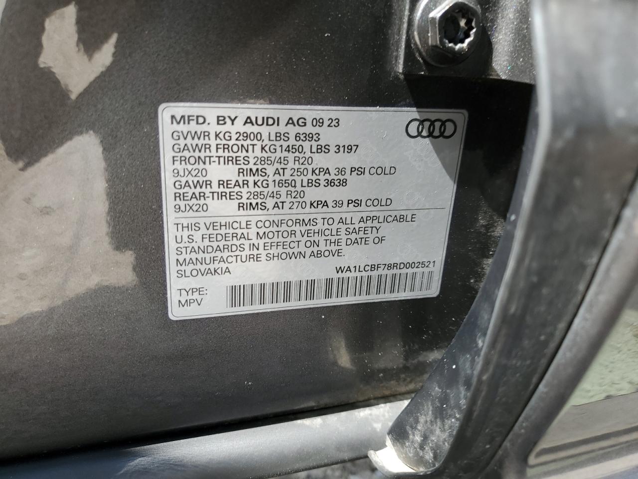 WA1LCBF78RD002521 2024 Audi Q7 Premium Plus