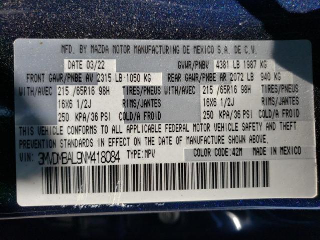 2022 MAZDA CX-30 - 3MVDMBAL9NM418084