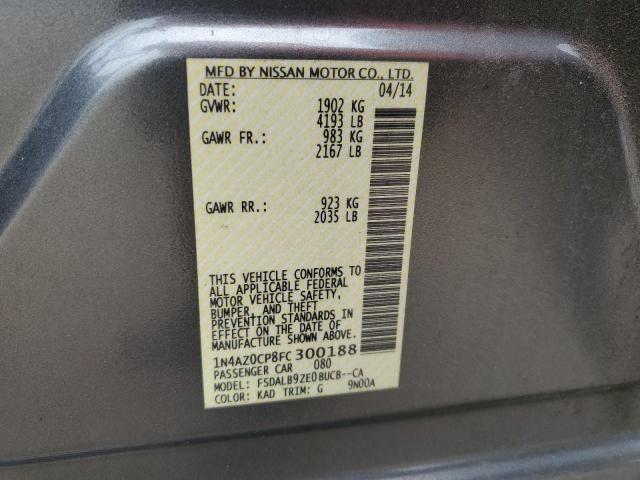 VIN 1N4AZ0CP8FC300188 2015 Nissan Leaf, S no.12