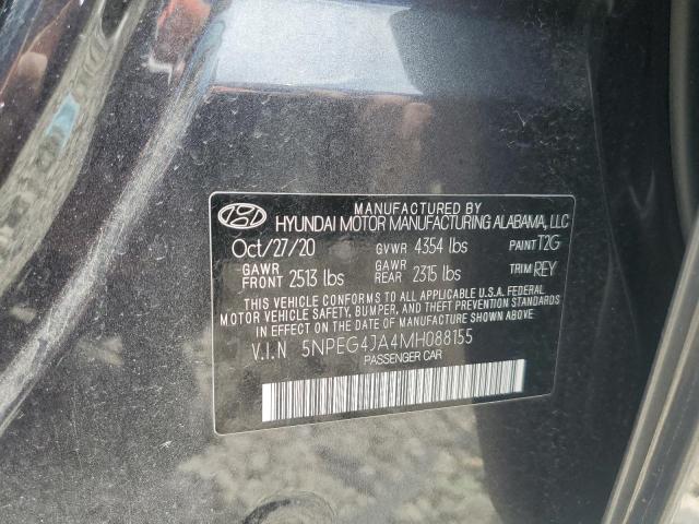 2021 Hyundai Sonata Se VIN: 5NPEG4JA4MH088155 Lot: 61740684