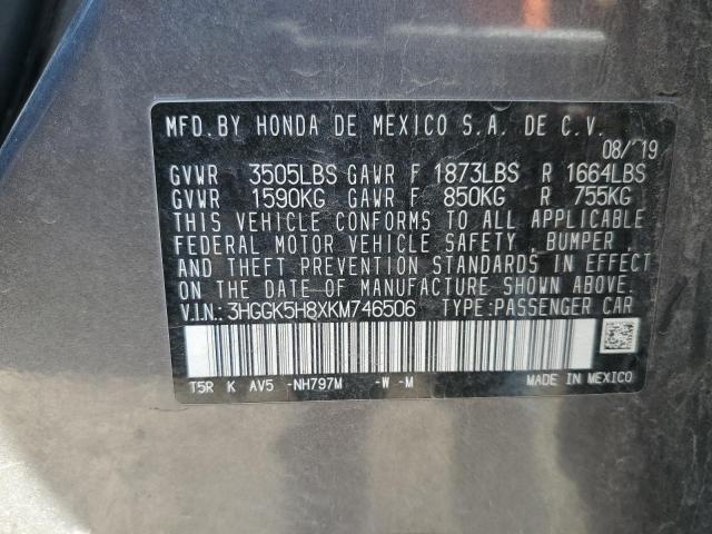 2019 Honda Fit Ex VIN: 3HGGK5H8XKM746506 Lot: 61618494