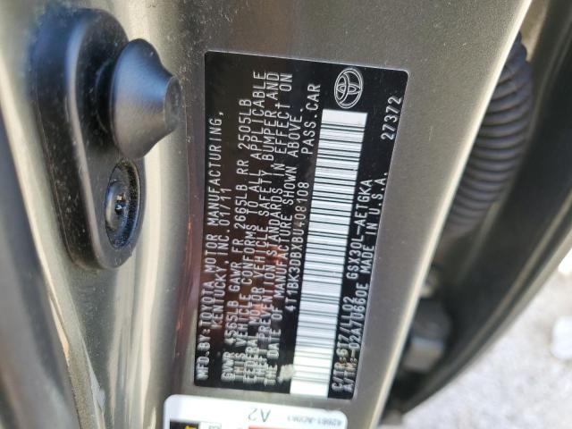 2011 Toyota Avalon Base VIN: 4T1BK3DBXBU408108 Lot: 60381594