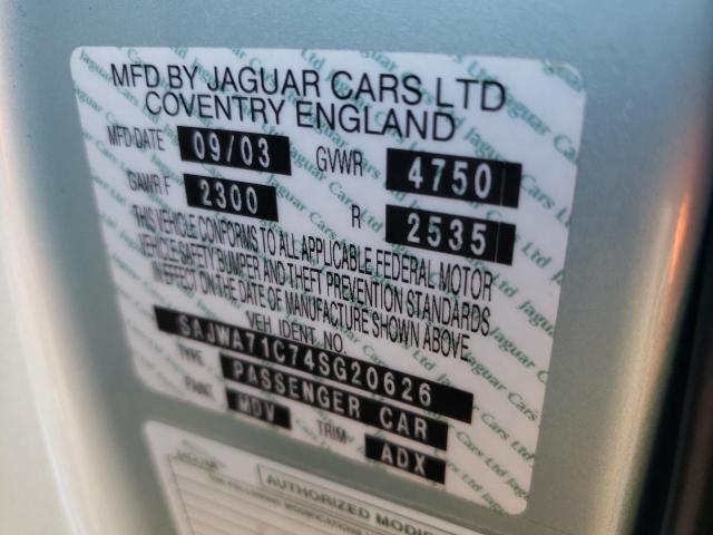 2004 Jaguar Xj8 VIN: SAJWA71C74SG20626 Lot: 62227724