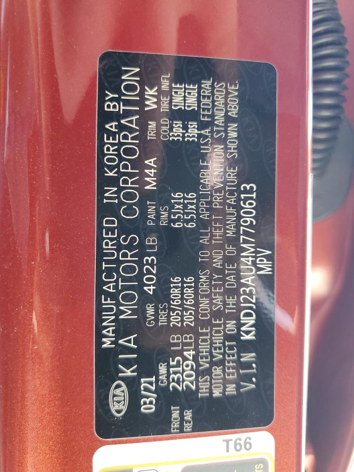 KNDJ23AU4M7790613 2021 Kia Soul Lx