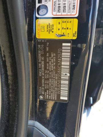 2006 BMW 530 I VIN: WBANE73586CM42570 Lot: 63275534