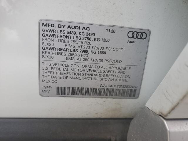 VIN WA1CABFY3M2032450 2021 Audi Q5, Prestige no.14