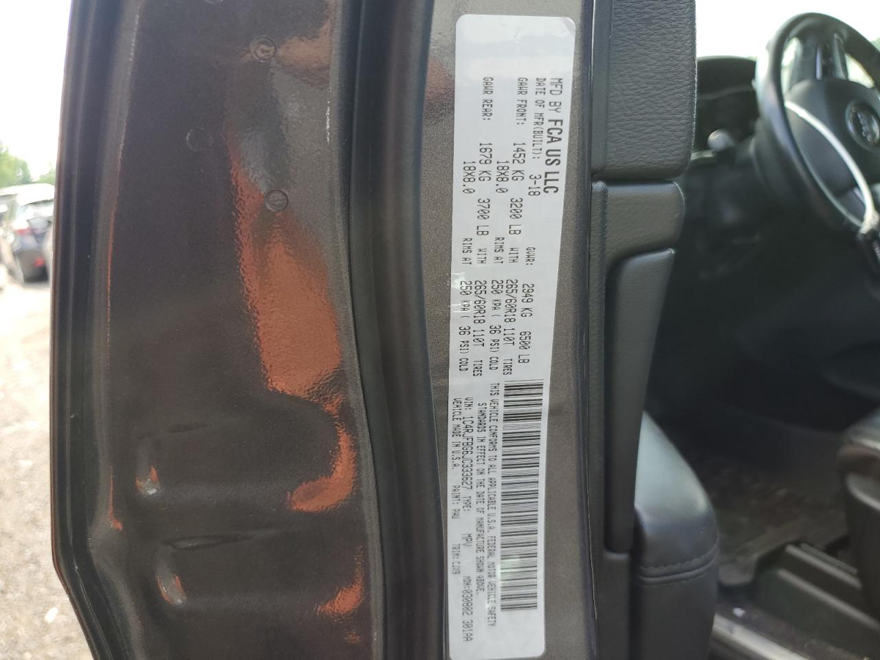 1C4RJFBG6JC333627 2018 Jeep Grand Cherokee Limited