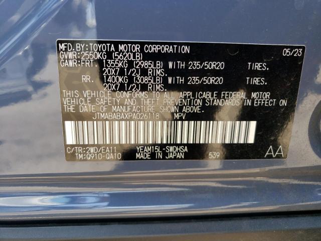 2023 SUBARU SOLTERRA P JTMABABAXPA026118
