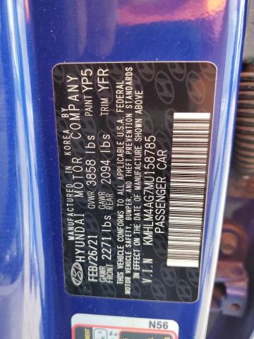2021 HYUNDAI ELANTRA SE - KMHLM4AG7MU158785