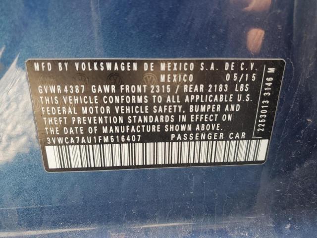 2015 VOLKSWAGEN GOLF SPORT - 3VWCA7AU1FM516407