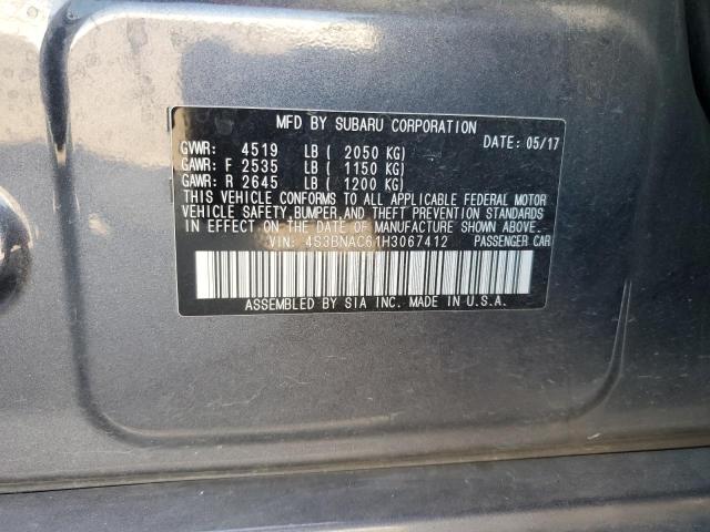 2017 Subaru Legacy 2.5I Premium VIN: 4S3BNAC61H3067412 Lot: 63320154