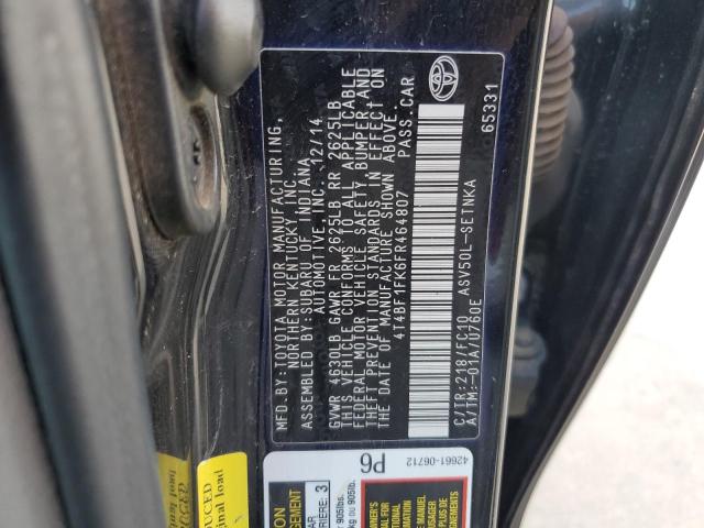 VIN 4T4BF1FK6FR464807 2015 Toyota Camry, LE no.12