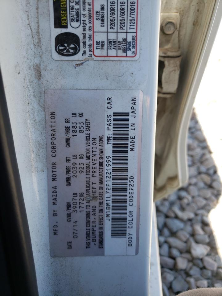 JM1BM1L72F1221999 2015 Mazda 3 Touring