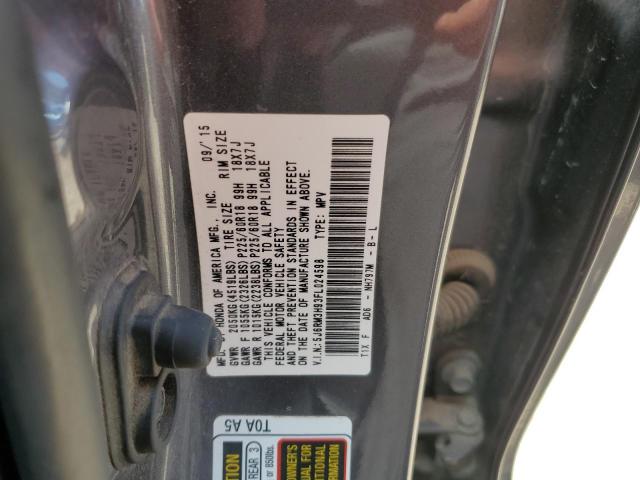 2015 HONDA CR-V TOURI - 5J6RM3H93FL024598