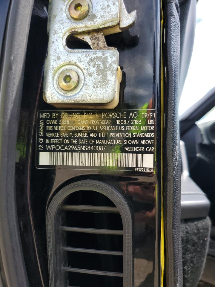 WP0CA2965NS840087 1992 Porsche 968