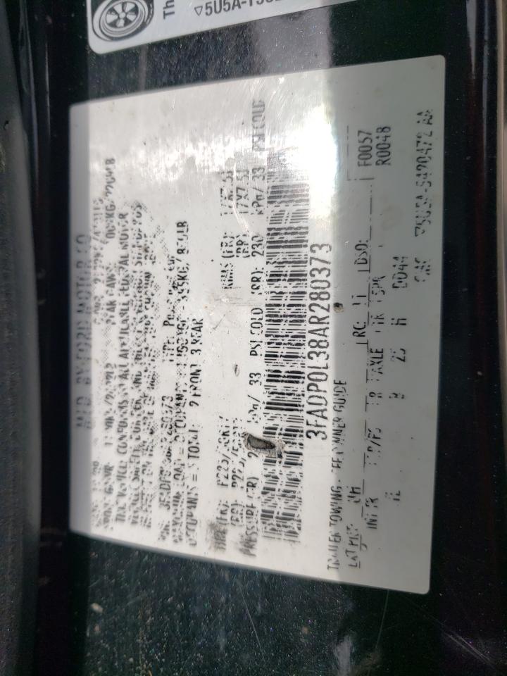 3FADP0L38AR280373 2010 Ford Fusion Hybrid