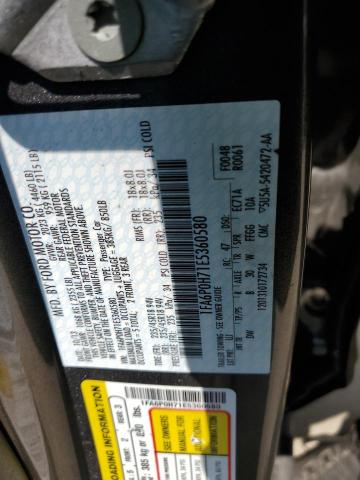 VIN 1FA6P0H71E5360580 2014 Ford Fusion, SE no.12