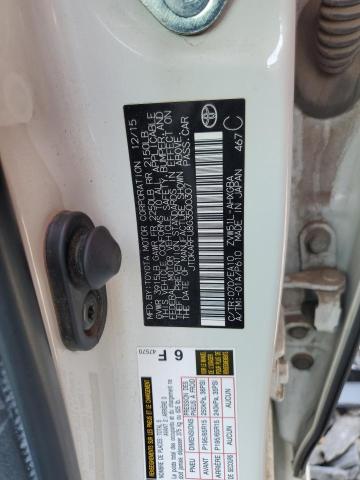 2016 Toyota Prius VIN: JTDKARFU8G3500307 Lot: 62043074