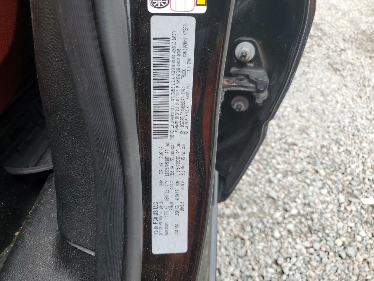 1C6SRFLT4KN698343 2019 Ram 1500 Rebel