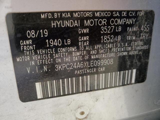 3KPC24A6XLE099908 2020 HYUNDAI ACCENT - Image 12