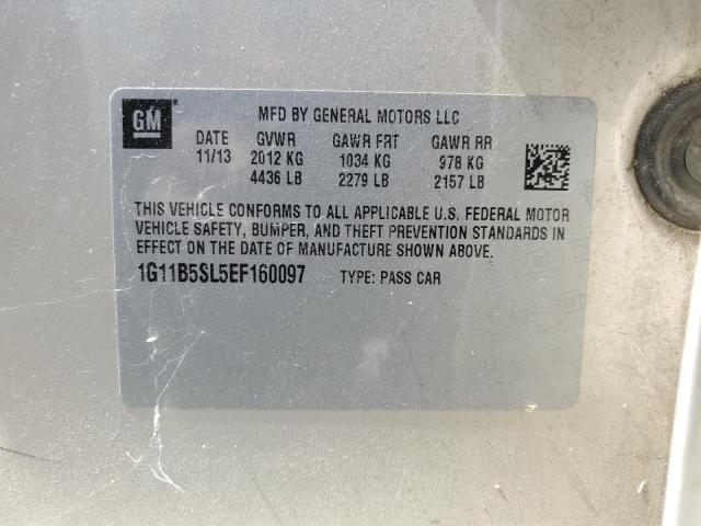 2014 Chevrolet Malibu Ls VIN: 1G11B5SL5EF160097 Lot: 61413374