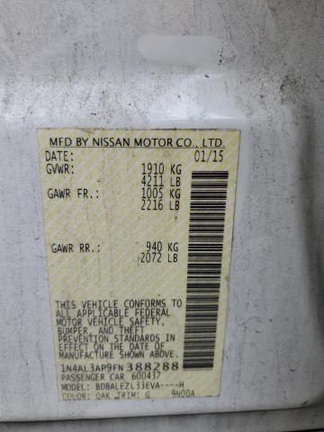 2015 NISSAN ALTIMA 2.5 - 1N4AL3AP9FN388288