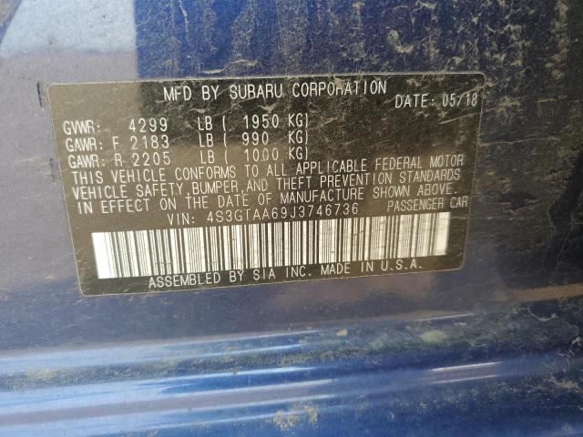2018 SUBARU IMPREZA 4S3GTAA69J3746736