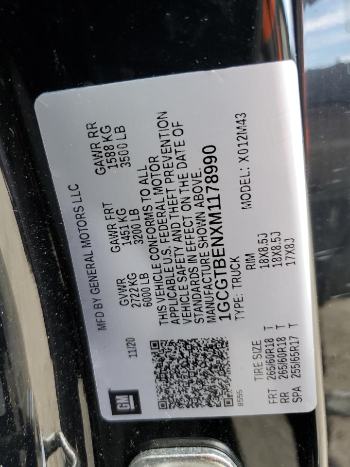 1GCGTBENXM1178990 2021 Chevrolet Colorado