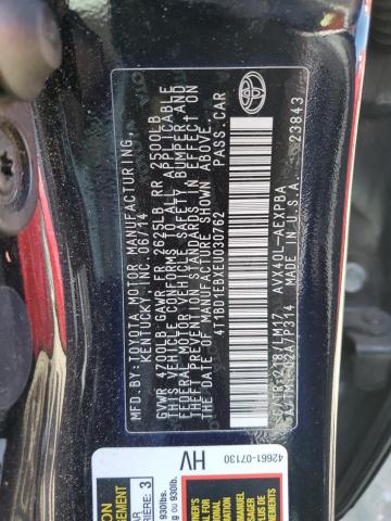 2014 Toyota Avalon Hybrid VIN: 4T1BD1EBXEU030762 Lot: 61129804