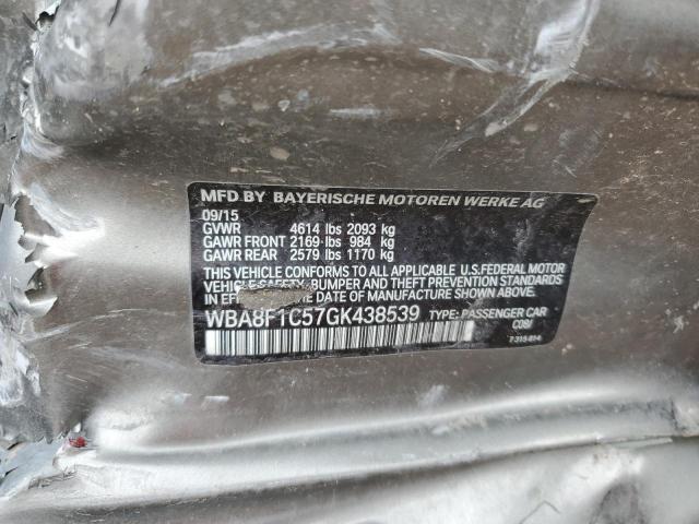 VIN WBA8F1C57GK438539 2016 BMW 3 Series, 328 D Xdrive no.12