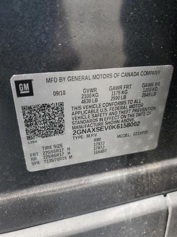 2019 CHEVROLET EQUINOX LS - 2GNAXSEV0K6158002