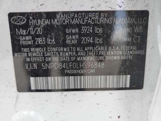 VIN 5NPD84LF0LH596848 2020 HYUNDAI ELANTRA no.13