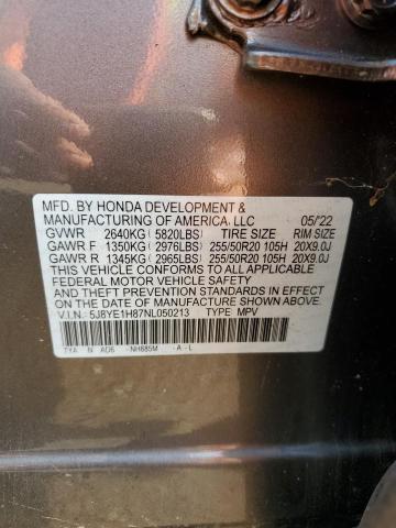 2022 ACURA MDX ADVANC - 5J8YE1H87NL050213