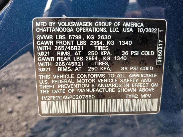 2023 VOLKSWAGEN ATLAS CROS - 1V2FE2CA5PC207860