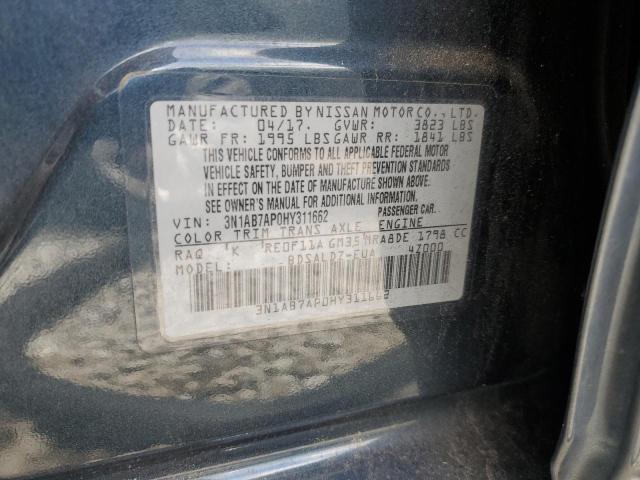 2017 NISSAN SENTRA S - 3N1AB7AP0HY311662