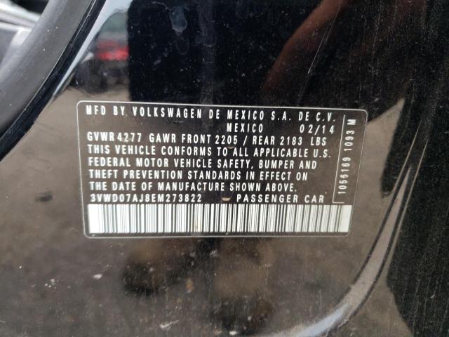 2014 VOLKSWAGEN JETTA SE - 3VWD07AJ8EM273822