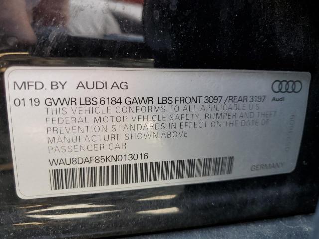 2019 AUDI A8 L WAU8DAF85KN013016