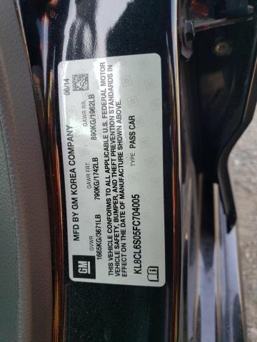 2015 CHEVROLET SPARK EV 2 - KL8CL6S05FC704005